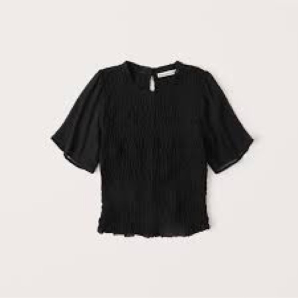 Abercrombie women’s smocked top in Black